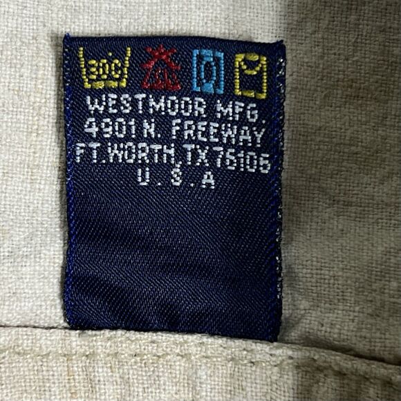 VINTAGE Panhandle Slim Polo Shirt Men's XL Beige Linen Blend Breathable Pullover - Picture 13 of 16